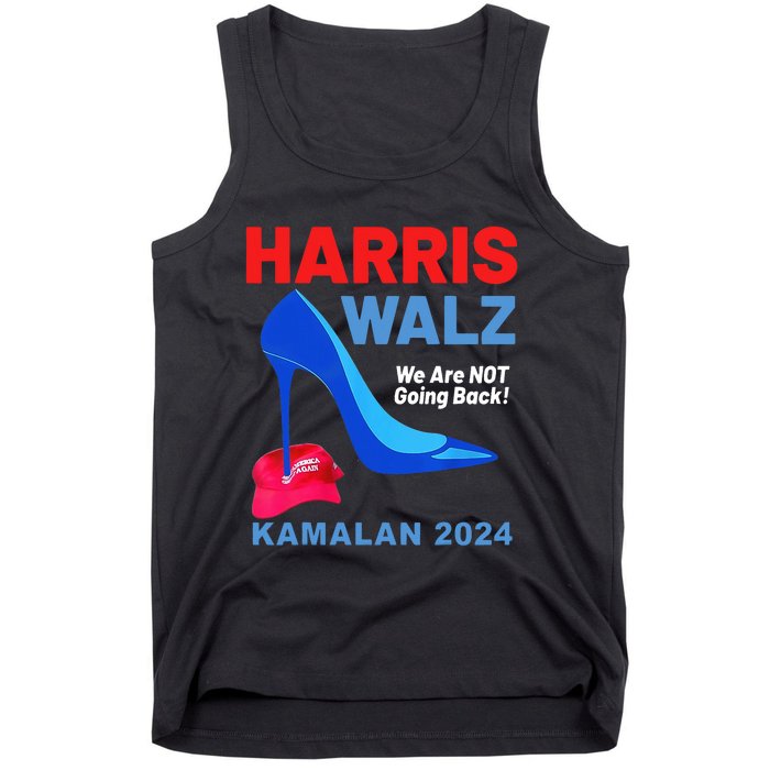 Kamala Harris Heels Stepping On Red Maga Hat Tank Top