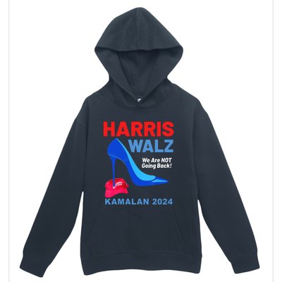 Kamala Harris Heels Stepping On Red Maga Hat Urban Pullover Hoodie