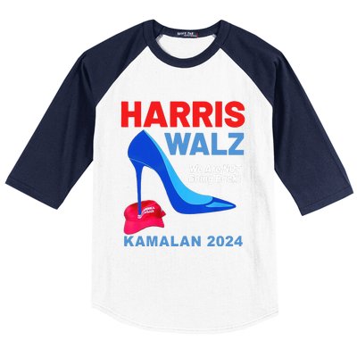 Kamala Harris Heels Stepping On Red Maga Hat Baseball Sleeve Shirt