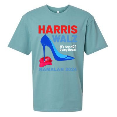 Kamala Harris Heels Stepping On Red Maga Hat Sueded Cloud Jersey T-Shirt