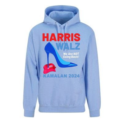 Kamala Harris Heels Stepping On Red Maga Hat Unisex Surf Hoodie