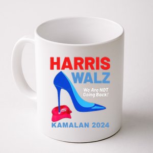 Kamala Harris Heels Stepping On Red Maga Hat Coffee Mug