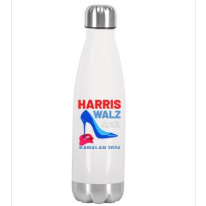 Kamala Harris Heels Stepping On Red Maga Hat Stainless Steel Insulated Water Bottle