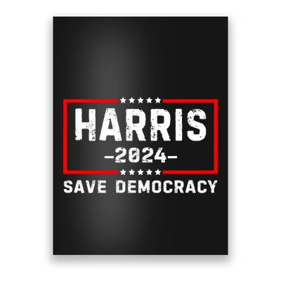 Kamala Harris Harris 2024 Us Flag Democratic President Poster