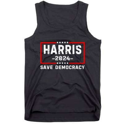 Kamala Harris Harris 2024 Us Flag Democratic President Tank Top