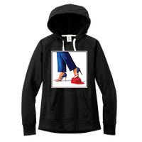 Kamala Harris Heels Stepping On Maga Red Hat Women's Fleece Hoodie