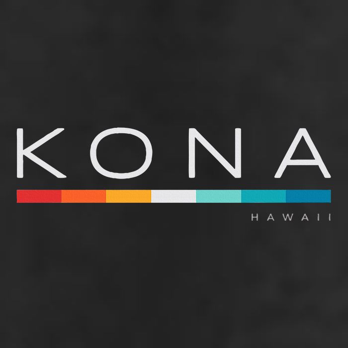 Kona Hawaii Hi Retro Design 7 Panel Mesh Trucker Snapback Hat