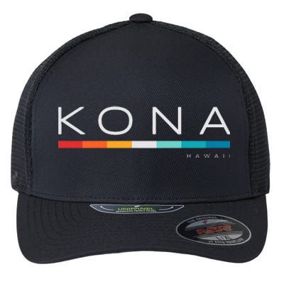 Kona Hawaii Hi Retro Design Flexfit Unipanel Trucker Cap