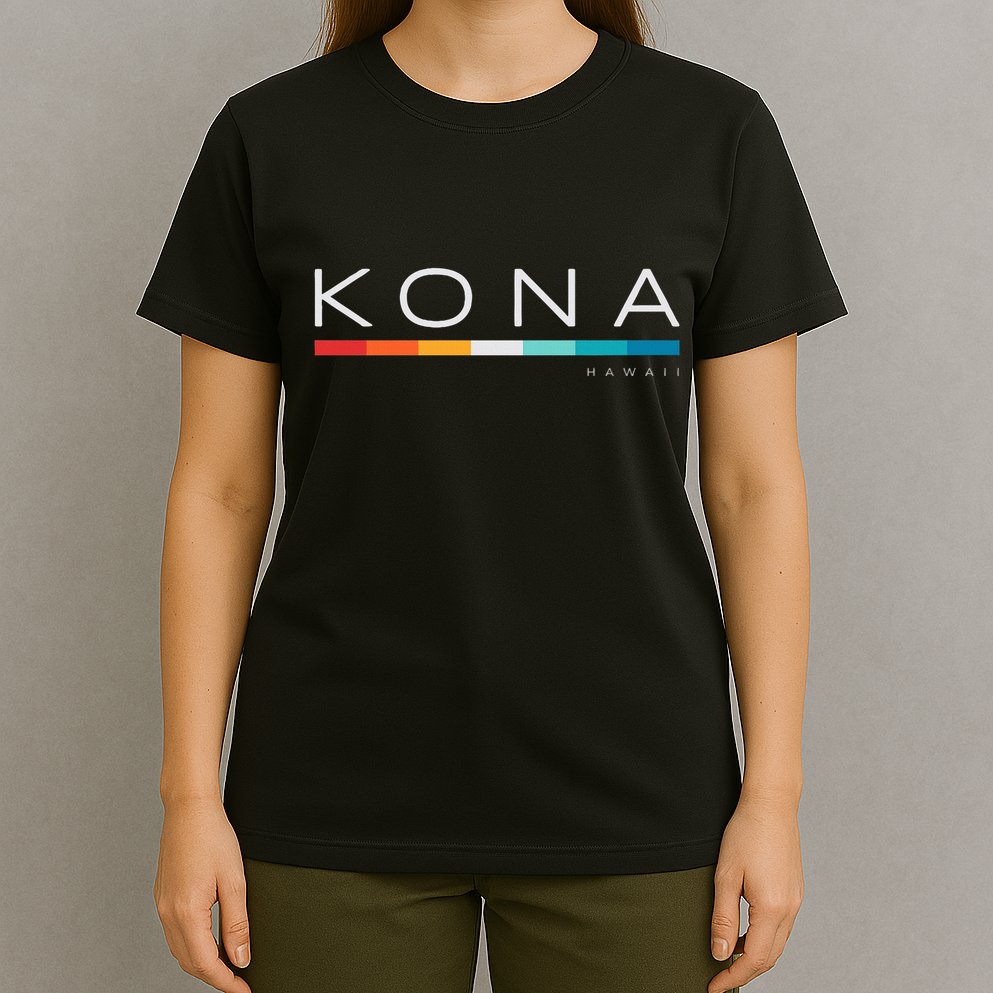 Kona Hawaii Hi Retro Design T-Shirt
