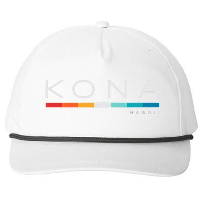 Kona Hawaii Hi Retro Design Snapback Five-Panel Rope Hat