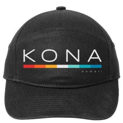 Kona Hawaii Hi Retro Design 7-Panel Snapback Hat