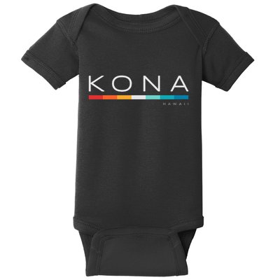 Kona Hawaii Hi Retro Design Baby Bodysuit