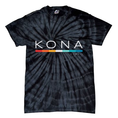 Kona Hawaii Hi Retro Design Tie-Dye T-Shirt