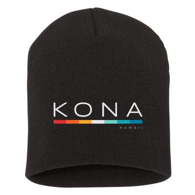 Kona Hawaii Hi Retro Design Short Acrylic Beanie