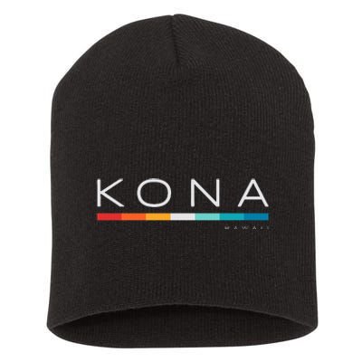 Kona Hawaii Hi Retro Design Short Acrylic Beanie