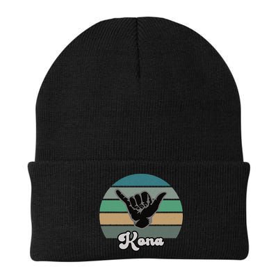 Kona Hawaii HI Retro Shaka Vintage Surfer Surfing Hang Loose Beanie