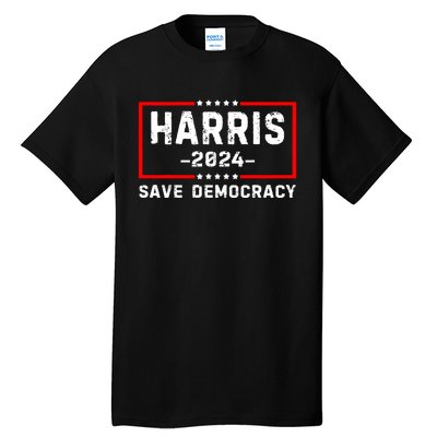 Kamala Harris Harris 2024 Us Flag Democratic President Tall T-Shirt