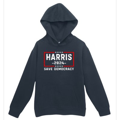 Kamala Harris Harris 2024 Us Flag Democratic President Urban Pullover Hoodie