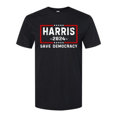 Kamala Harris Harris 2024 Us Flag Democratic President Softstyle CVC T-Shirt