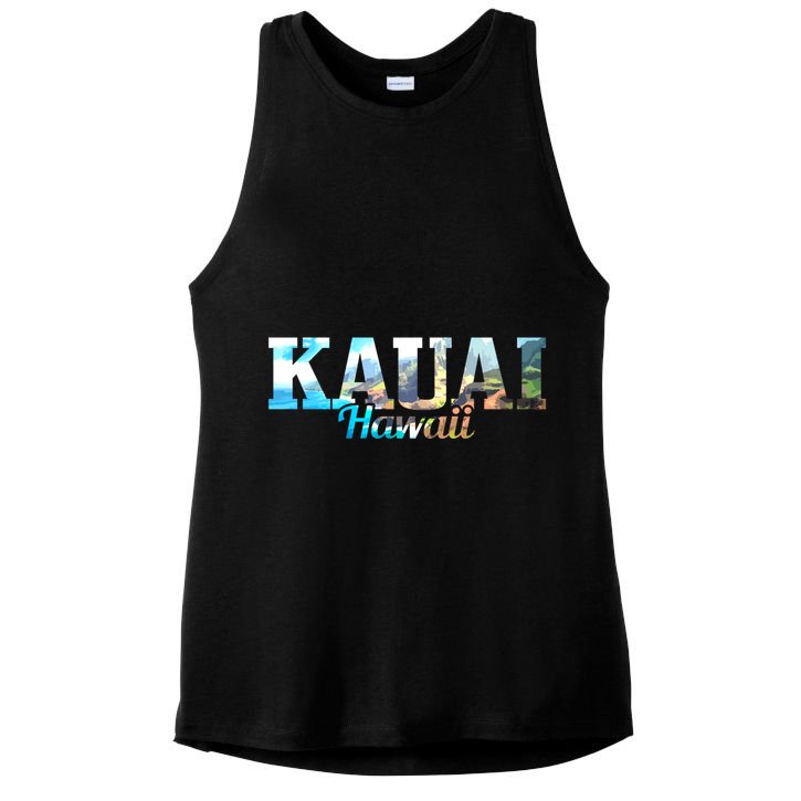 Kauai Hawaii Hawaii Hawaii Islands Surfing Surfer Gift Great Gift Ladies PosiCharge Tri-Blend Wicking Tank