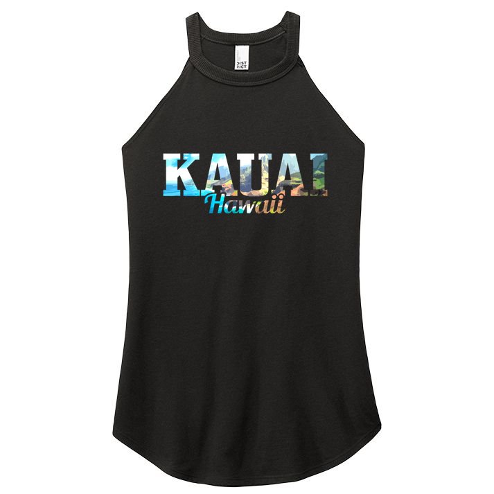 Kauai Hawaii Hawaii Hawaii Islands Surfing Surfer Gift Great Gift Women's Perfect Tri Rocker Tank