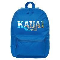 Kauai Hawaii Hawaii Hawaii Islands Surfing Surfer Gift Great Gift 16 in Basic Backpack