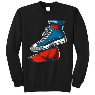 Kamala Harris High Heels Stepping On Red Maga Hat Sweatshirt