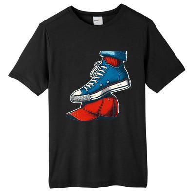 Kamala Harris High Heels Stepping On Red Maga Hat Tall Fusion ChromaSoft Performance T-Shirt