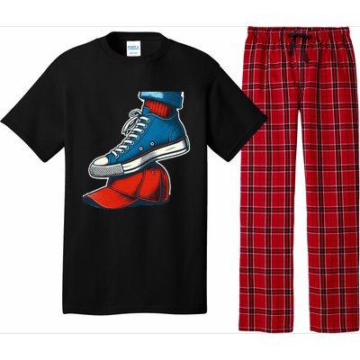 Kamala Harris High Heels Stepping On Red Maga Hat Pajama Set