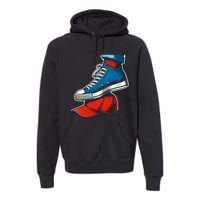 Kamala Harris High Heels Stepping On Red Maga Hat Premium Hoodie