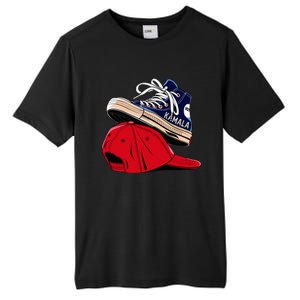 Kamala Harris High Heel Shoes Stepping On Red Hat Tall Fusion ChromaSoft Performance T-Shirt