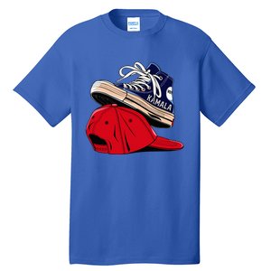 Kamala Harris High Heel Shoes Stepping On Red Hat Tall T-Shirt