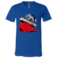 Kamala Harris High Heel Shoes Stepping On Red Hat V-Neck T-Shirt