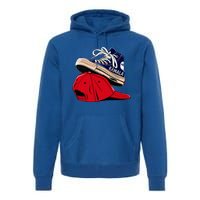 Kamala Harris High Heel Shoes Stepping On Red Hat Premium Hoodie