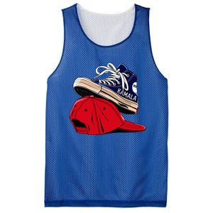 Kamala Harris High Heel Shoes Stepping On Red Hat Mesh Reversible Basketball Jersey Tank