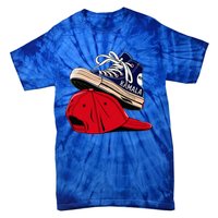 Kamala Harris High Heel Shoes Stepping On Red Hat Tie-Dye T-Shirt