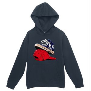 Kamala Harris High Heel Shoes Stepping On Red Hat Urban Pullover Hoodie