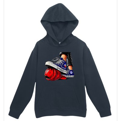 Kamala Harris High Heels Stepping On Red Maga Urban Pullover Hoodie