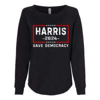 Kamala Harris Harris 2024 Us Flag Democratic President Womens California Wash Sweatshirt