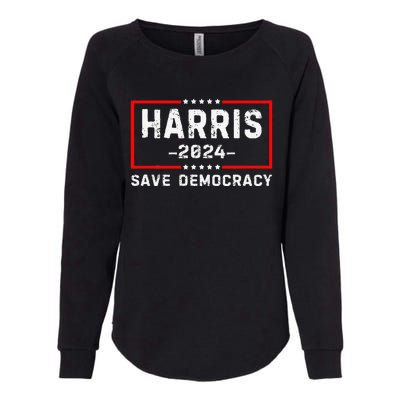 Kamala Harris Harris 2024 Us Flag Democratic President Womens California Wash Sweatshirt