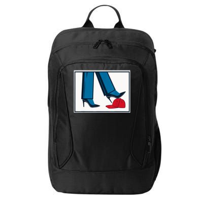 Kamala Harris Heels Stepping On Maga Hat City Backpack