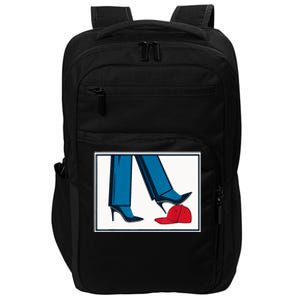 Kamala Harris Heels Stepping On Maga Hat Impact Tech Backpack