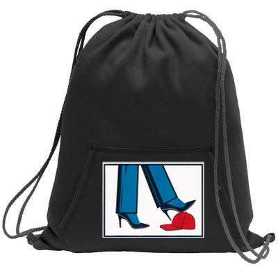 Kamala Harris Heels Stepping On Maga Hat Sweatshirt Cinch Pack Bag