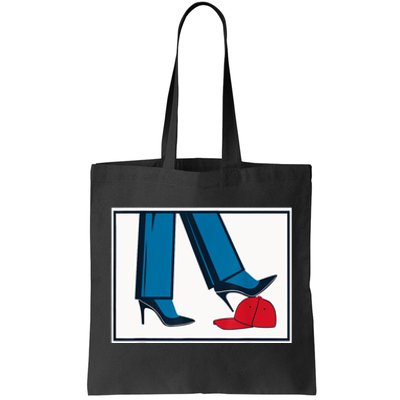 Kamala Harris Heels Stepping On Maga Hat Tote Bag