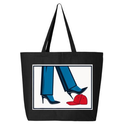 Kamala Harris Heels Stepping On Maga Hat 25L Jumbo Tote