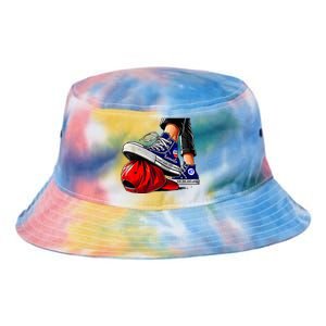 Kamala Harris High Heels Stepping On Red Maga Tie Dye Newport Bucket Hat