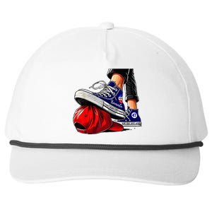 Kamala Harris High Heels Stepping On Red Maga Snapback Five-Panel Rope Hat