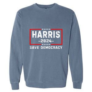 Kamala Harris Harris 2024 Us Flag Democratic President Garment-Dyed Sweatshirt