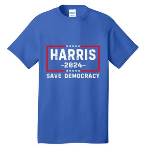 Kamala Harris Harris 2024 Us Flag Democratic President Tall T-Shirt