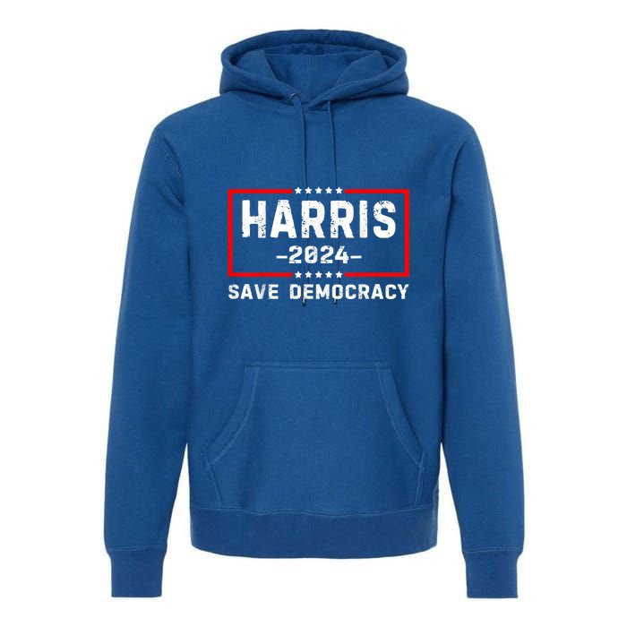 Kamala Harris Harris 2024 Us Flag Democratic President Premium Hoodie